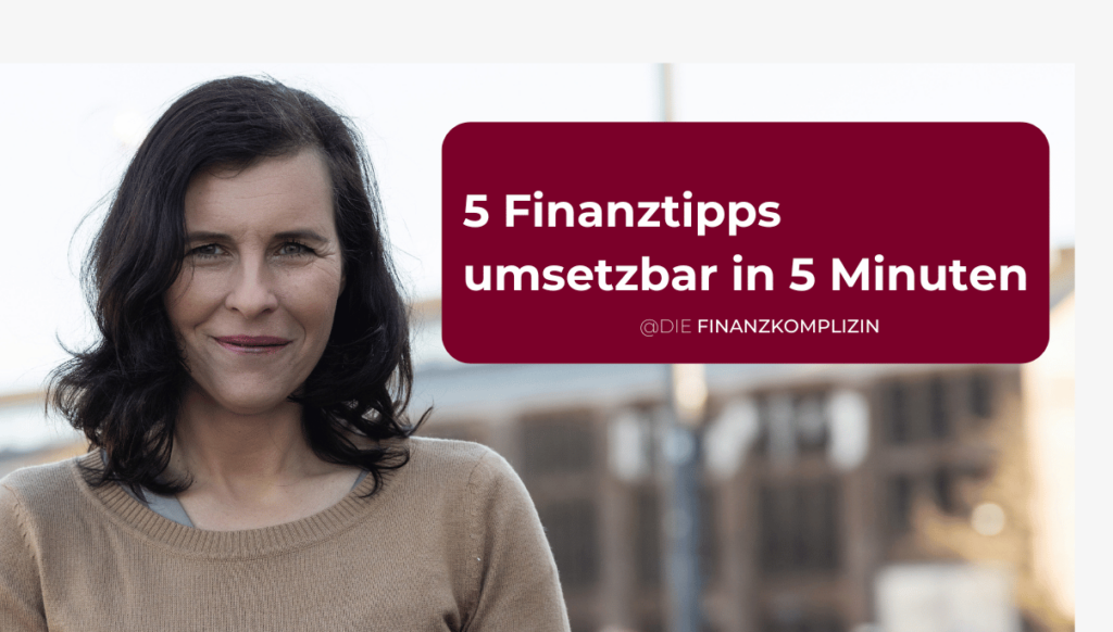 Titelbild zu 5 Finanztipps